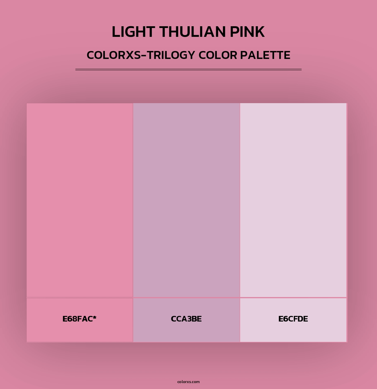 Light Thulian pink - Colorxs Trilogy Palette