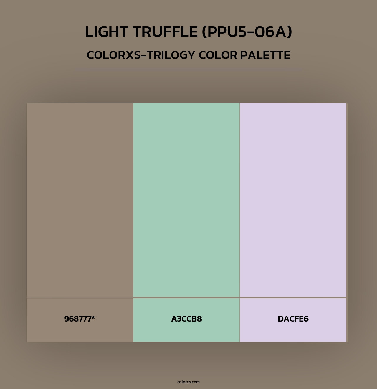 Light Truffle (PPU5-06A) - Colorxs Trilogy Palette