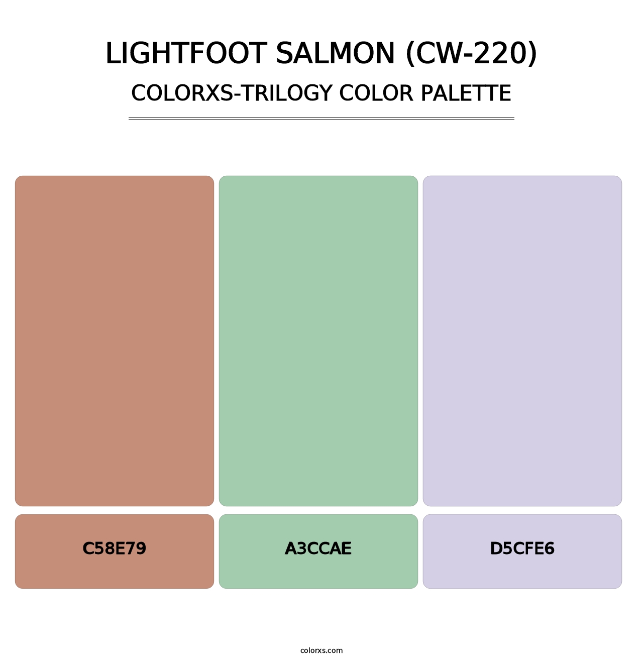 Lightfoot Salmon (CW-220) - Colorxs Trilogy Palette