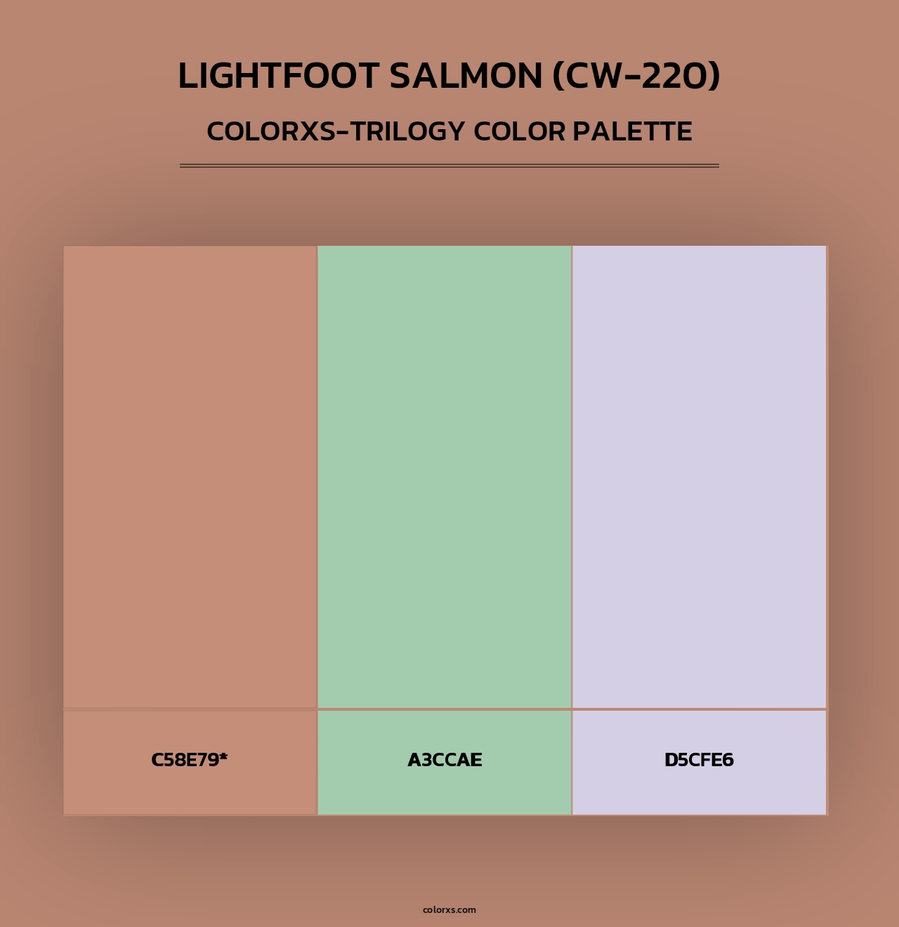 Lightfoot Salmon (CW-220) - Colorxs Trilogy Palette