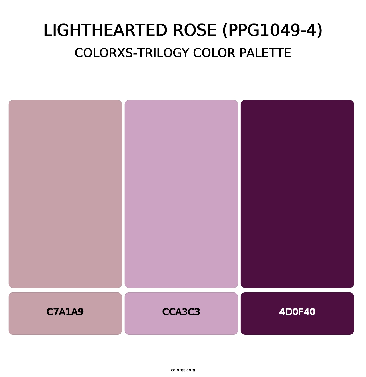Lighthearted Rose (PPG1049-4) - Colorxs Trilogy Palette