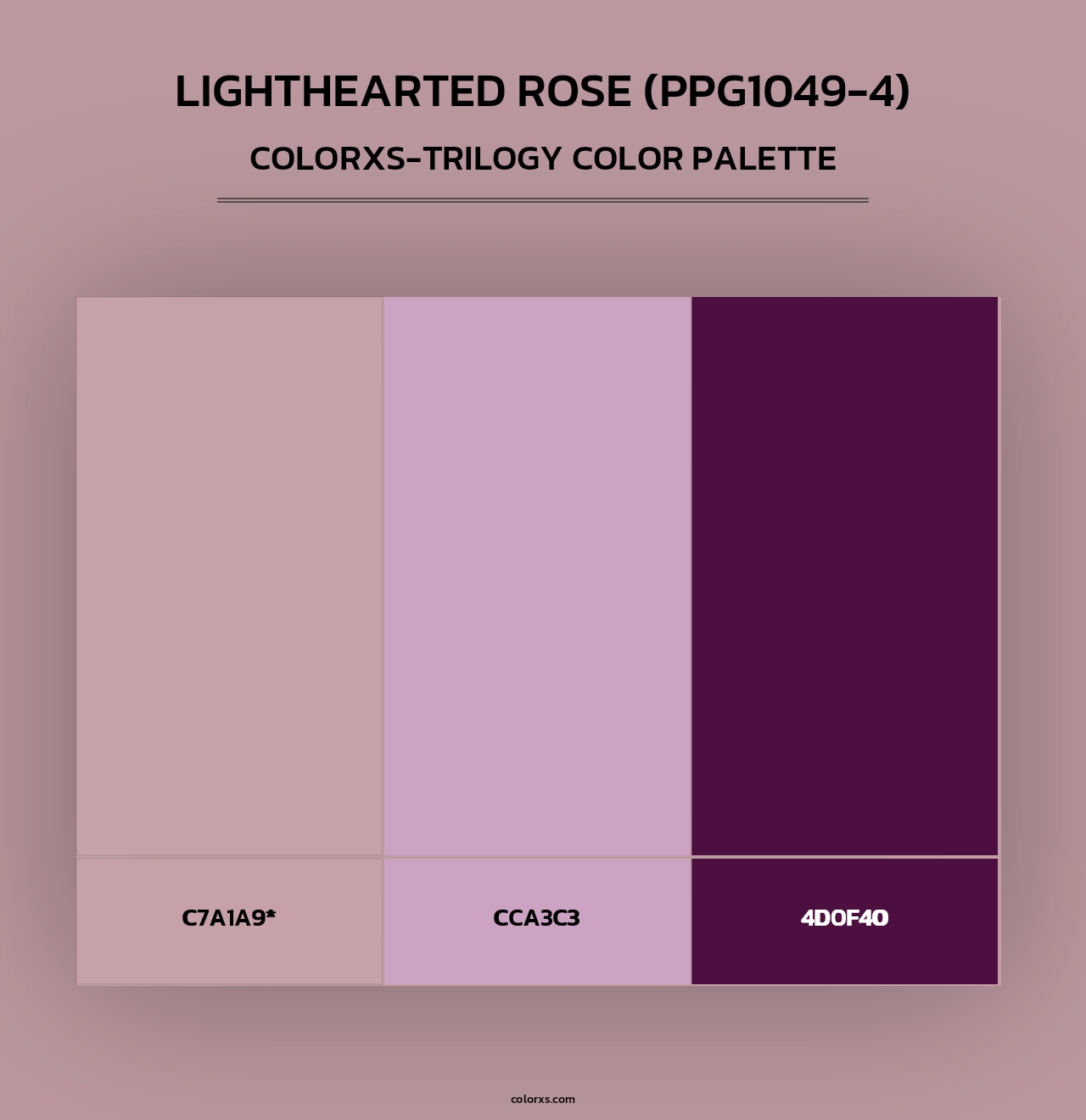 Lighthearted Rose (PPG1049-4) - Colorxs Trilogy Palette