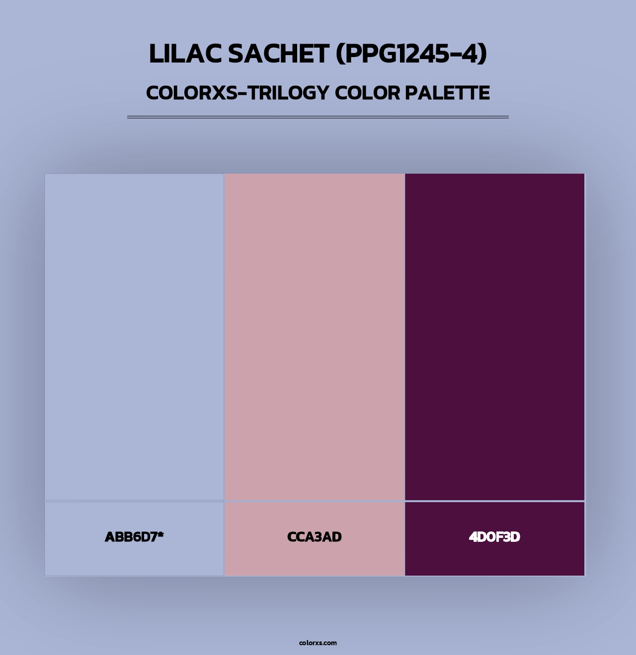Lilac Sachet (PPG1245-4) - Colorxs Trilogy Palette