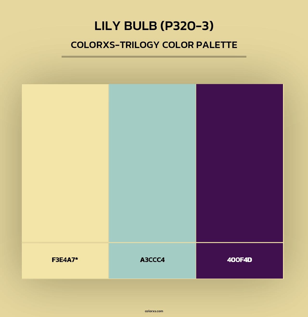 Lily Bulb (P320-3) - Colorxs Trilogy Palette