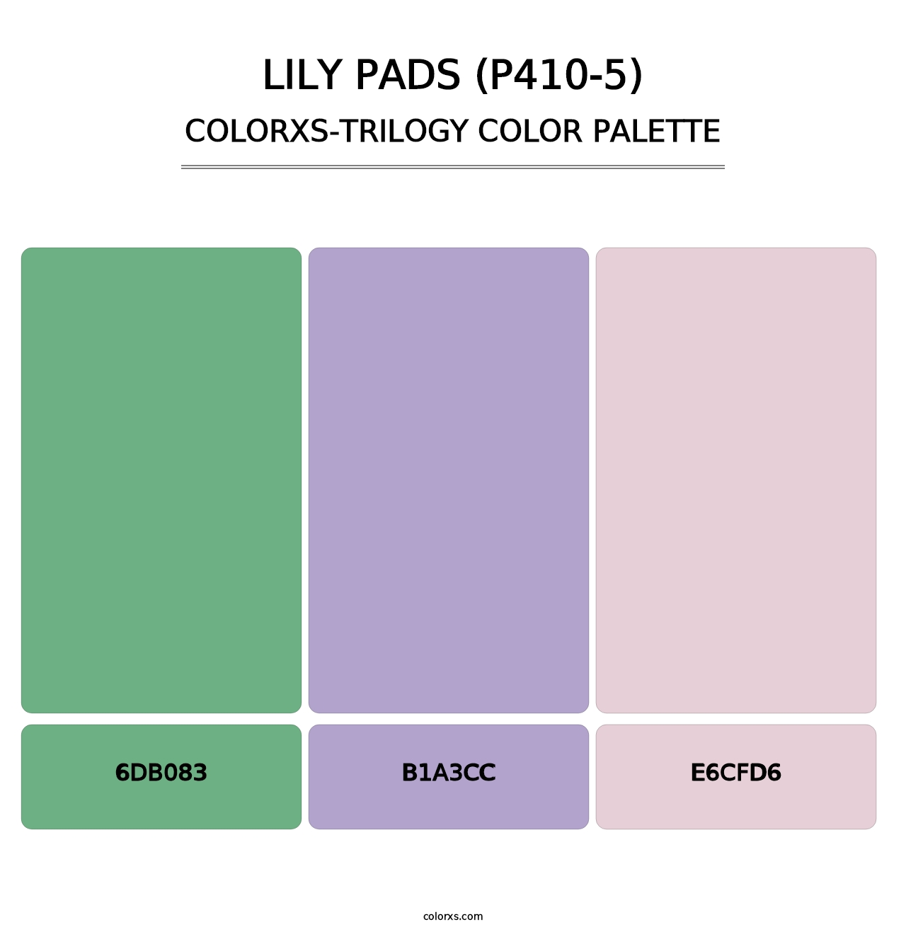 Lily Pads (P410-5) - Colorxs Trilogy Palette
