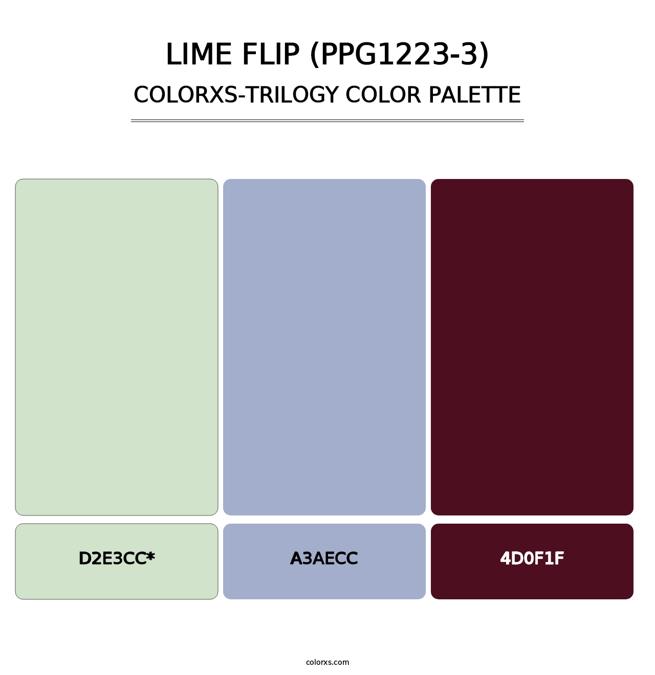 Lime Flip (PPG1223-3) - Colorxs Trilogy Palette