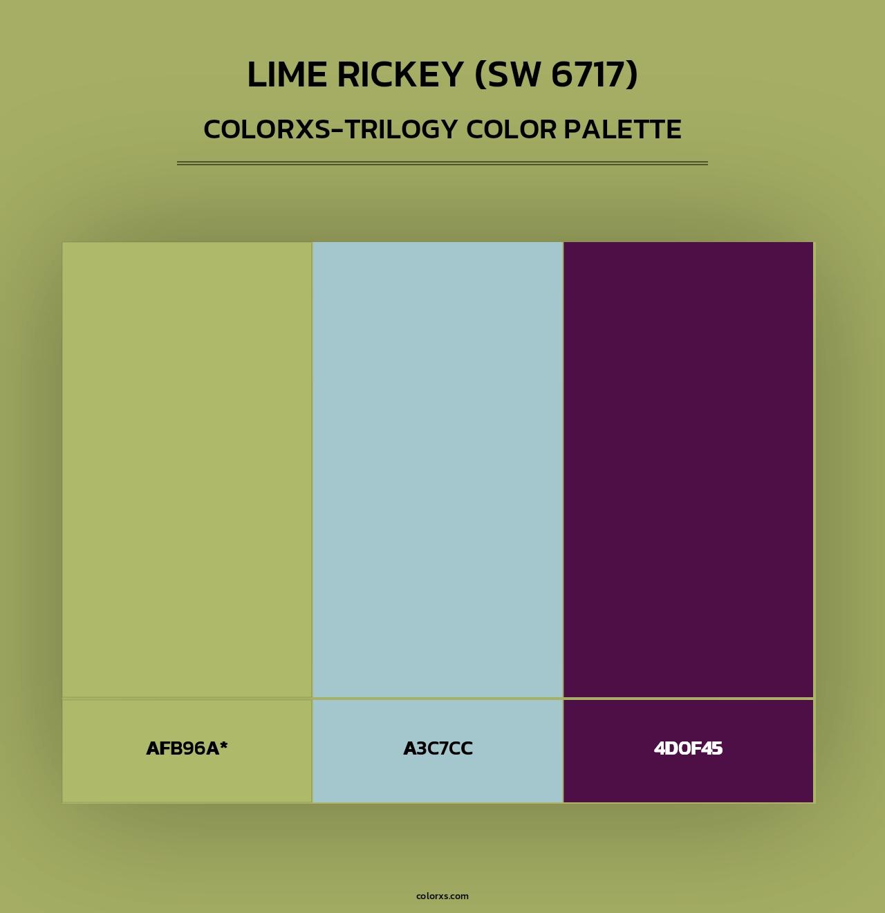 Lime Rickey (SW 6717) - Colorxs Trilogy Palette
