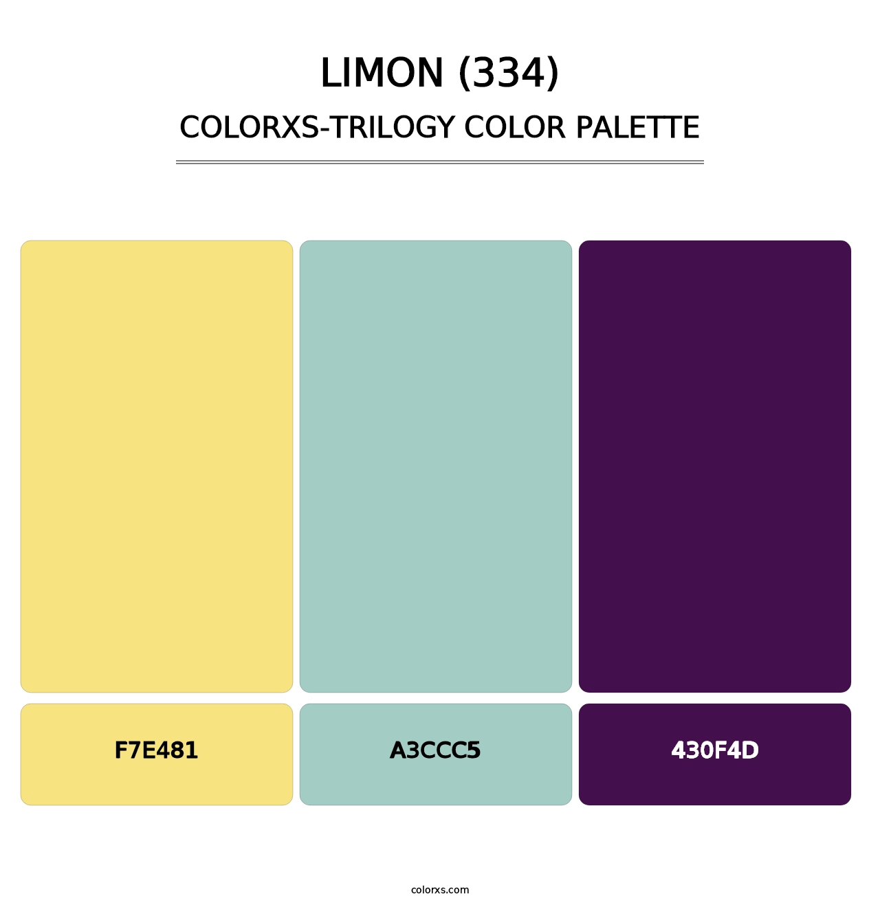 Limon (334) - Colorxs Trilogy Palette