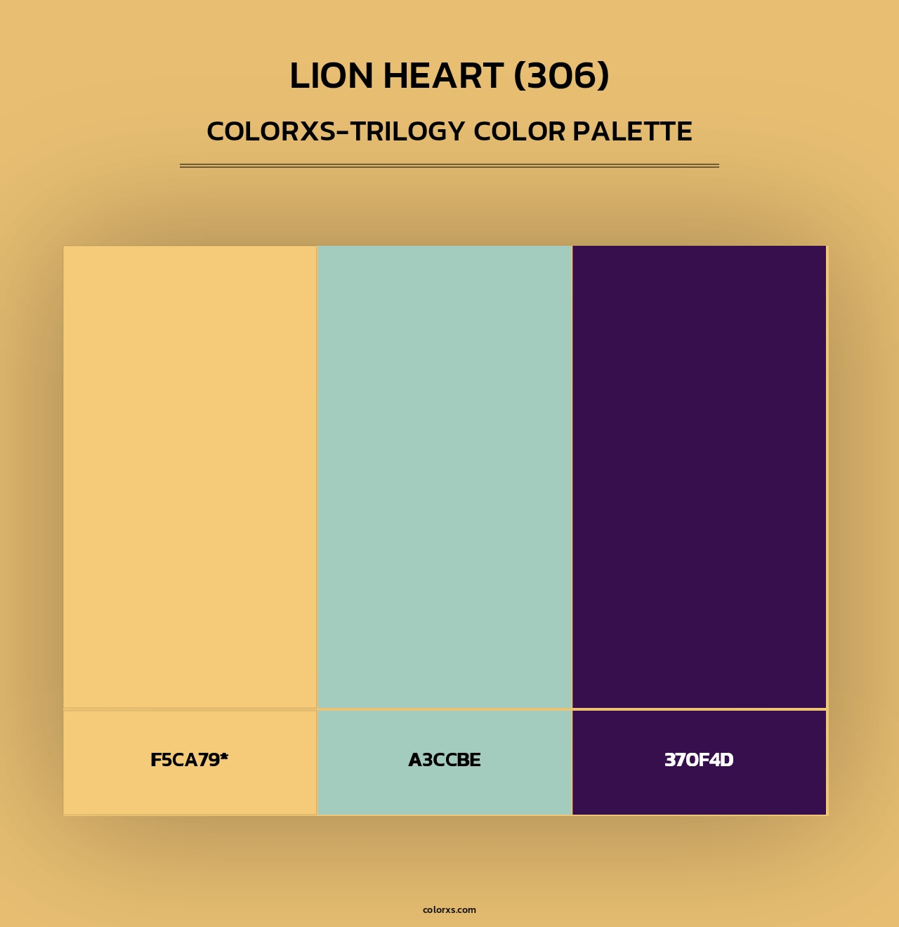 Lion Heart (306) - Colorxs Trilogy Palette