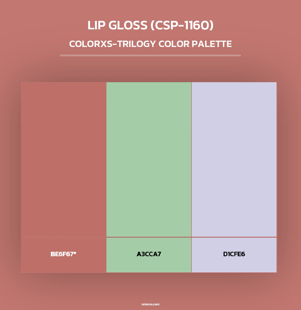 Lip Gloss (CSP-1160) - Colorxs Trilogy Palette