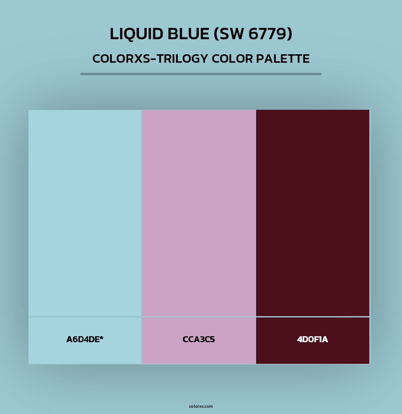 Liquid Blue (SW 6779) - Colorxs Trilogy Palette