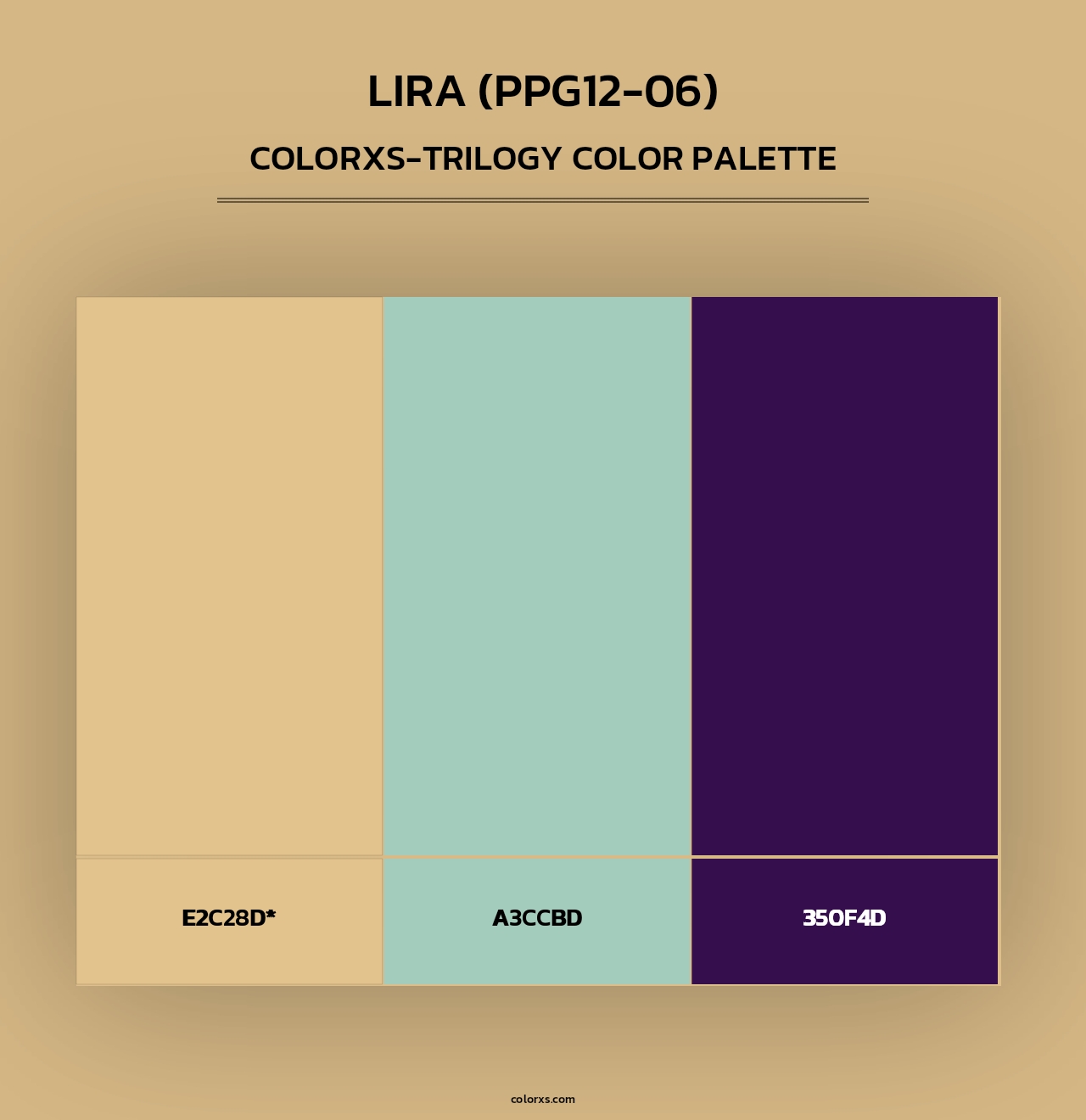 Lira (PPG12-06) - Colorxs Trilogy Palette