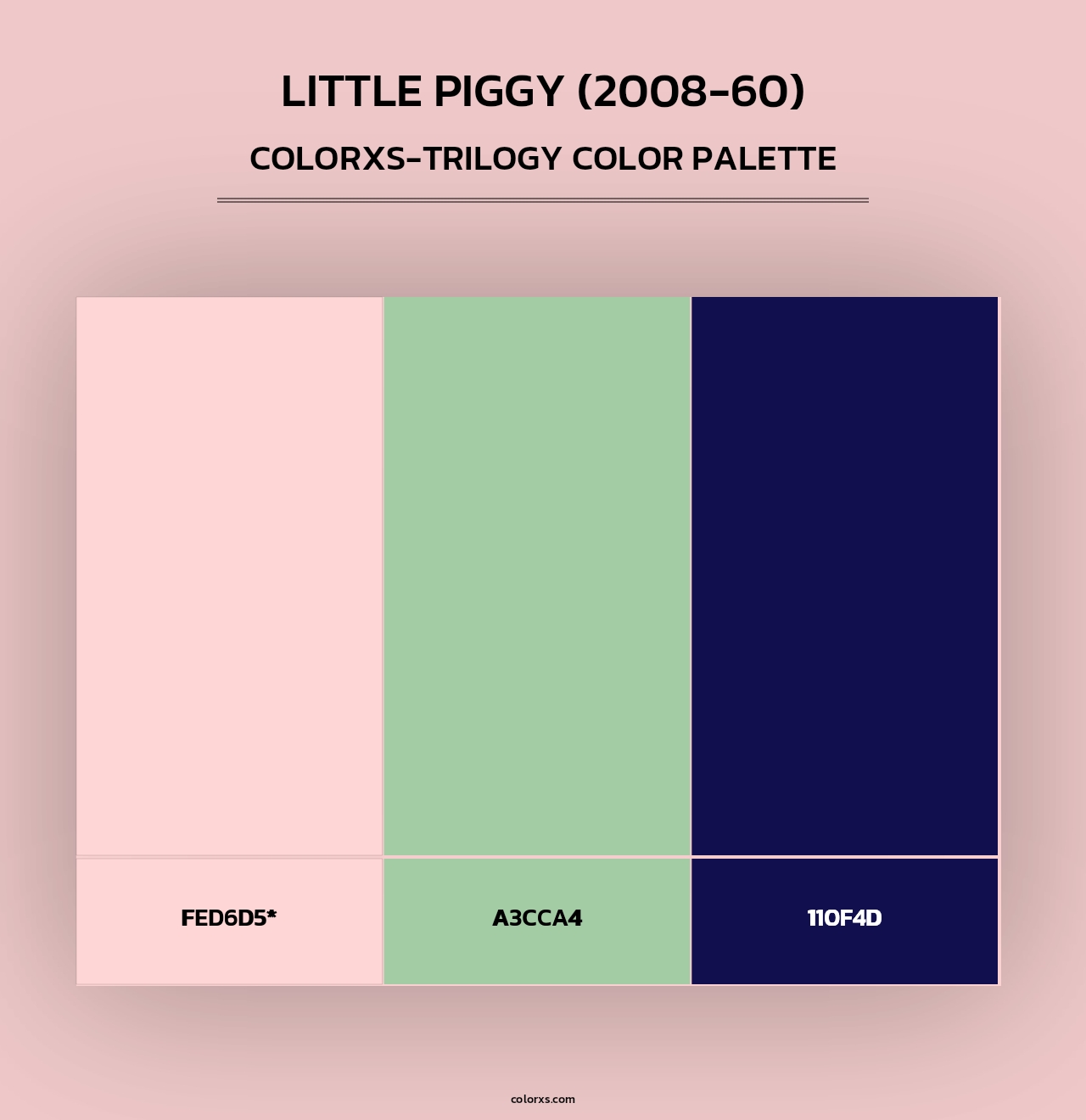 Little Piggy (2008-60) - Colorxs Trilogy Palette