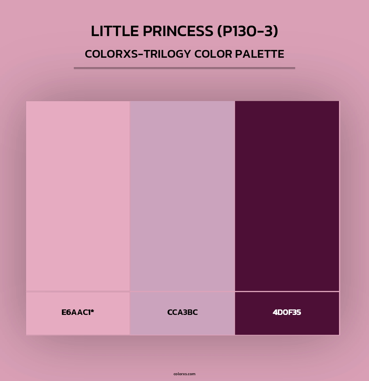 Little Princess (P130-3) - Colorxs Trilogy Palette