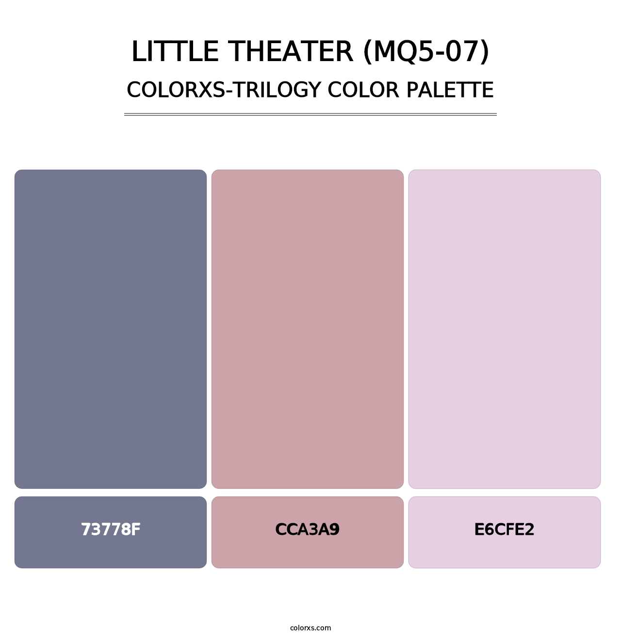 Little Theater (MQ5-07) - Colorxs Trilogy Palette