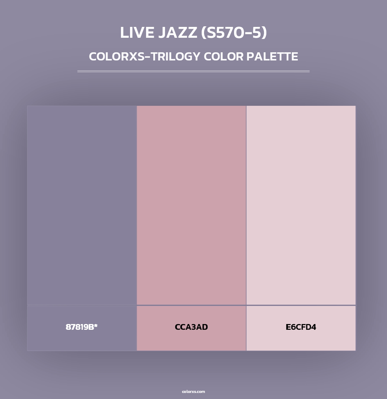 Live Jazz (S570-5) - Colorxs Trilogy Palette