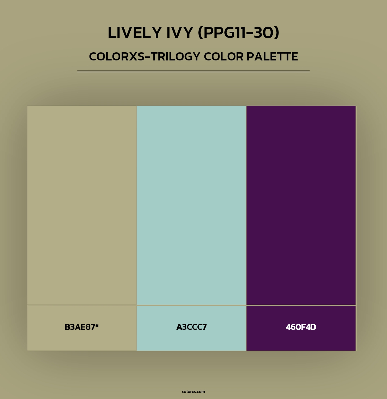 Lively Ivy (PPG11-30) - Colorxs Trilogy Palette