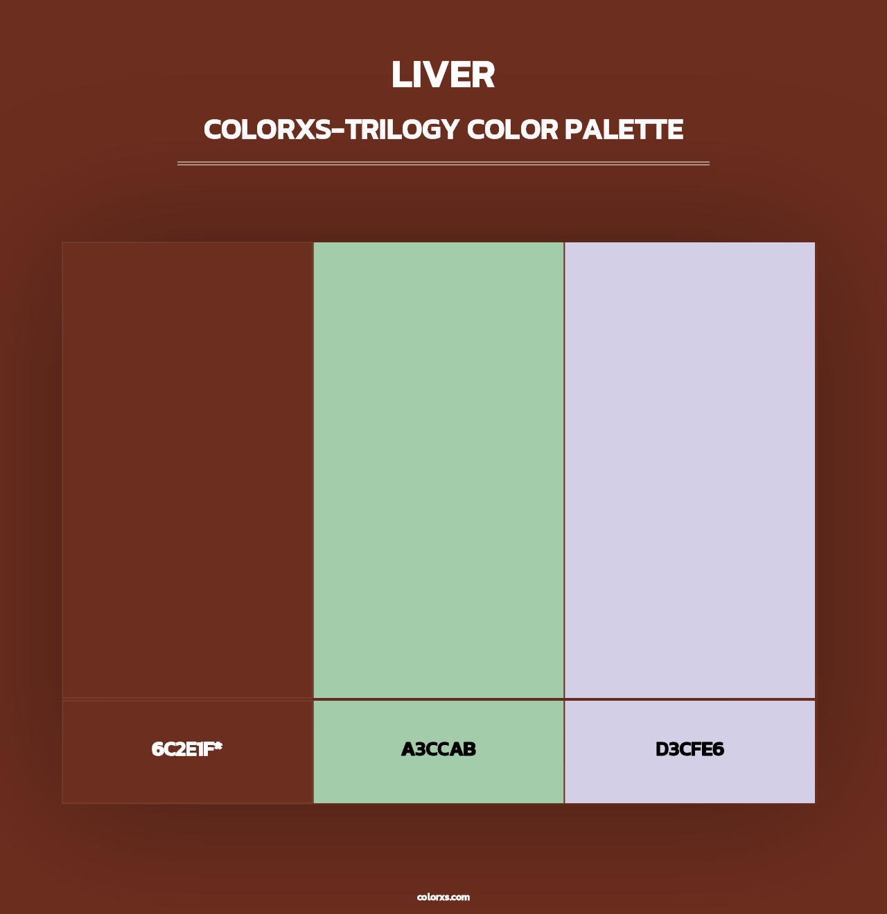 Liver - Colorxs Trilogy Palette
