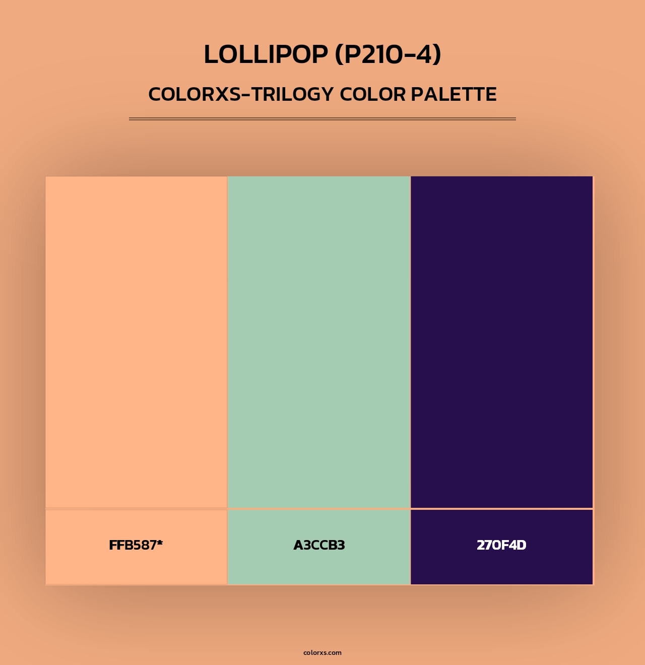 Lollipop (P210-4) - Colorxs Trilogy Palette
