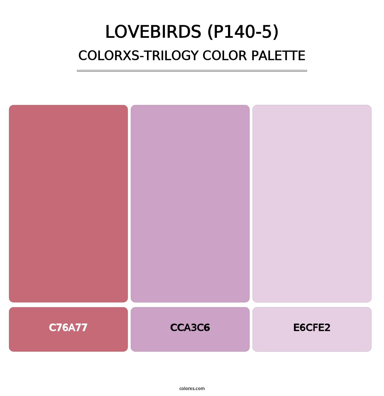 Lovebirds (P140-5) - Colorxs Trilogy Palette