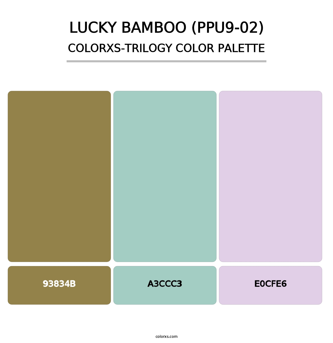 Lucky Bamboo (PPU9-02) - Colorxs Trilogy Palette