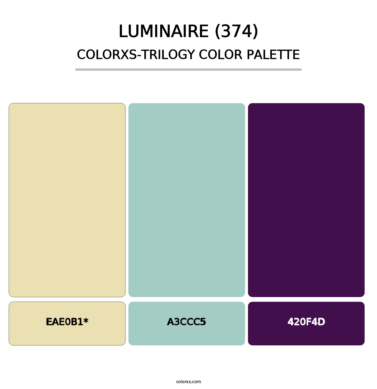 Luminaire (374) - Colorxs Trilogy Palette