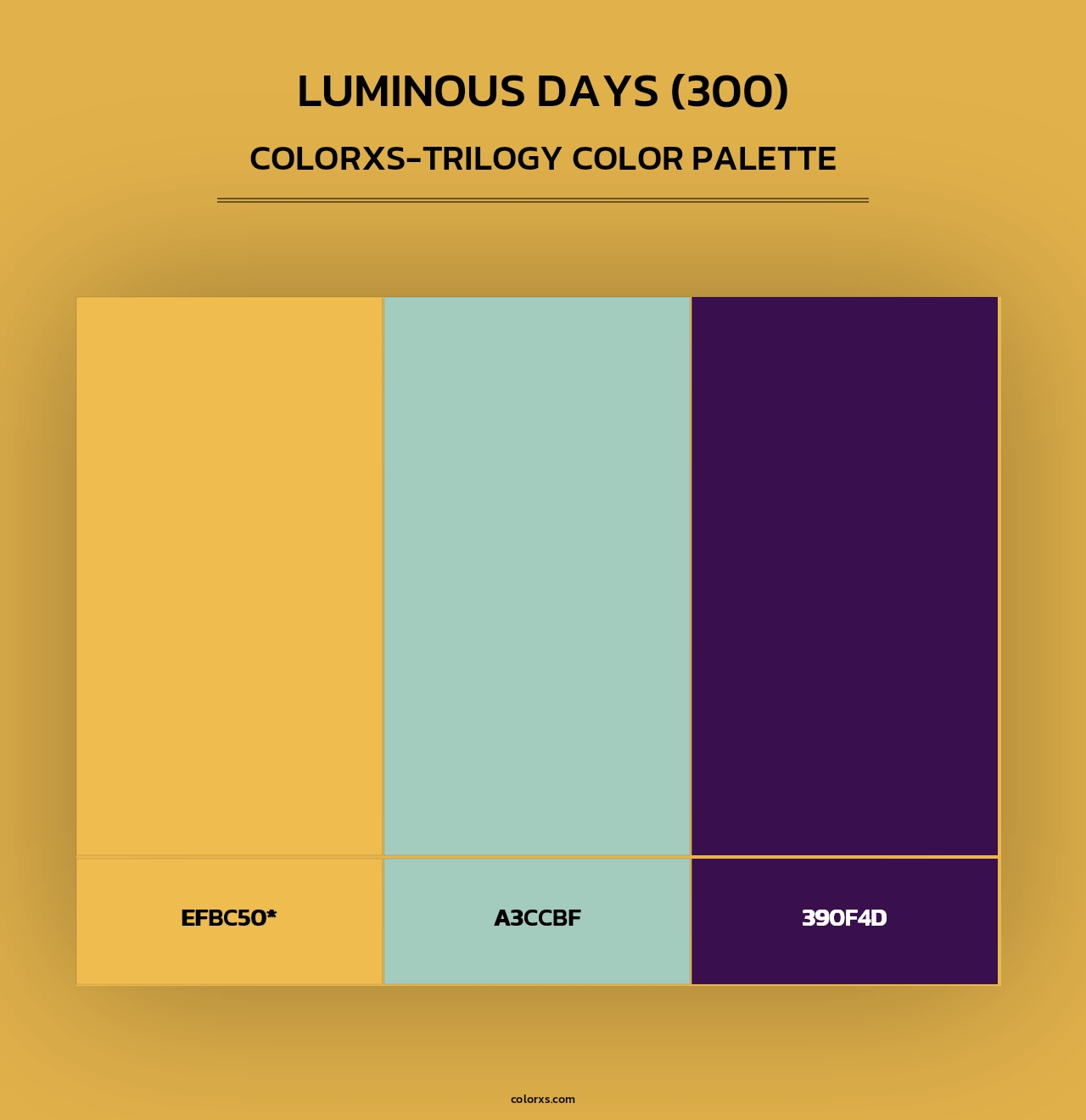 Luminous Days (300) - Colorxs Trilogy Palette