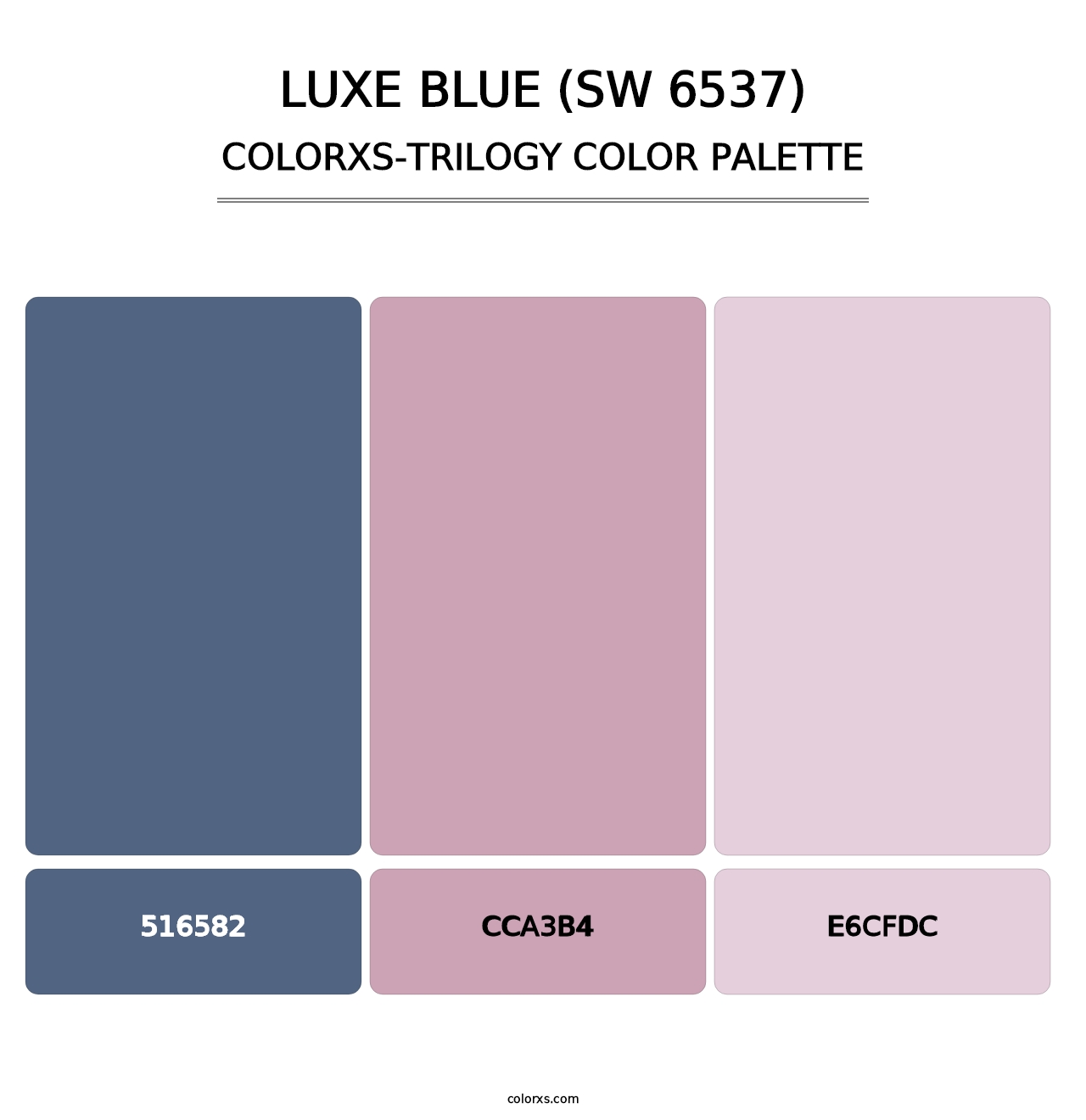 Luxe Blue (SW 6537) - Colorxs Trilogy Palette