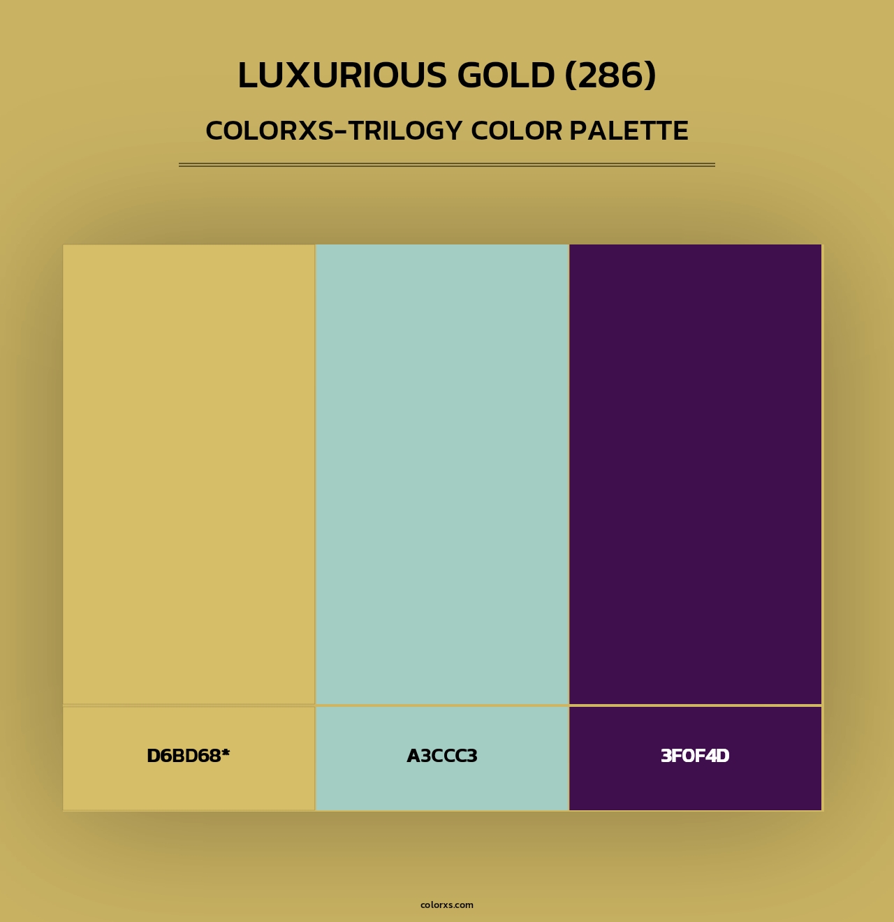 Luxurious Gold (286) - Colorxs Trilogy Palette