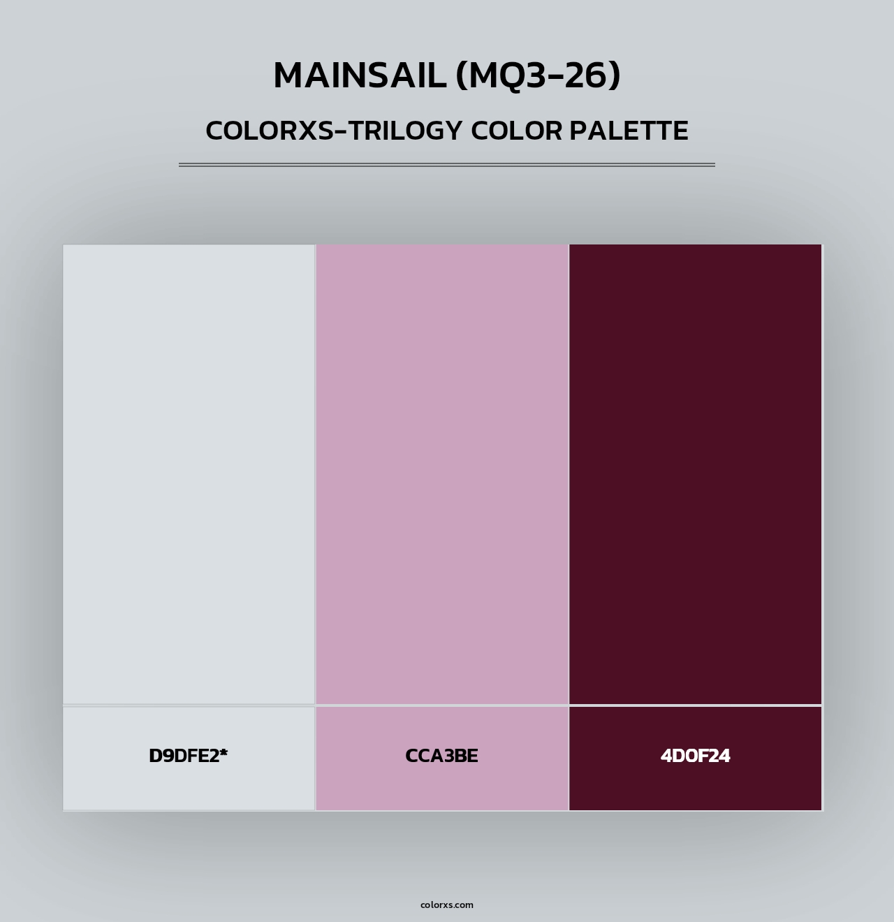 Mainsail (MQ3-26) - Colorxs Trilogy Palette
