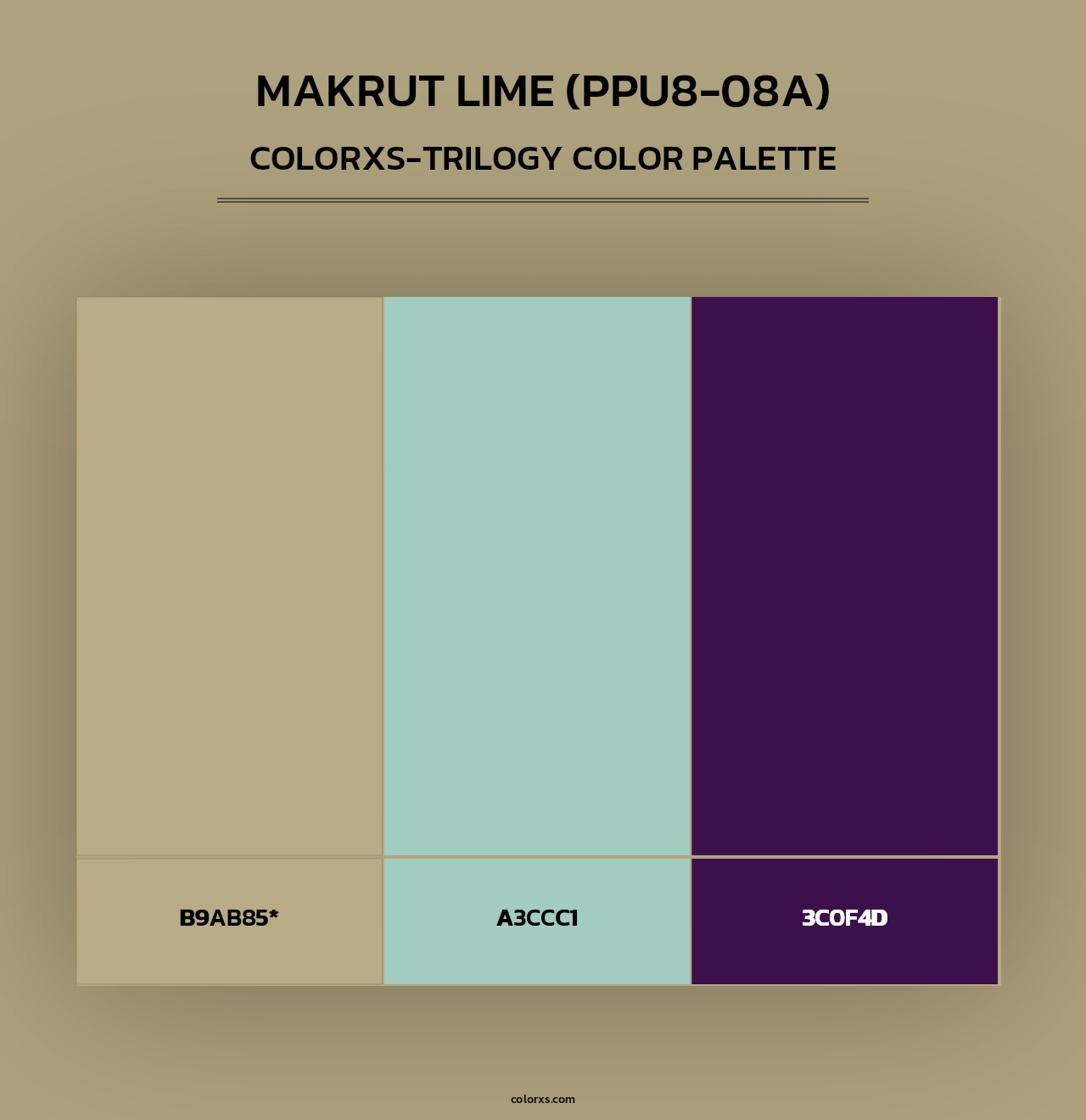 Makrut Lime (PPU8-08A) - Colorxs Trilogy Palette
