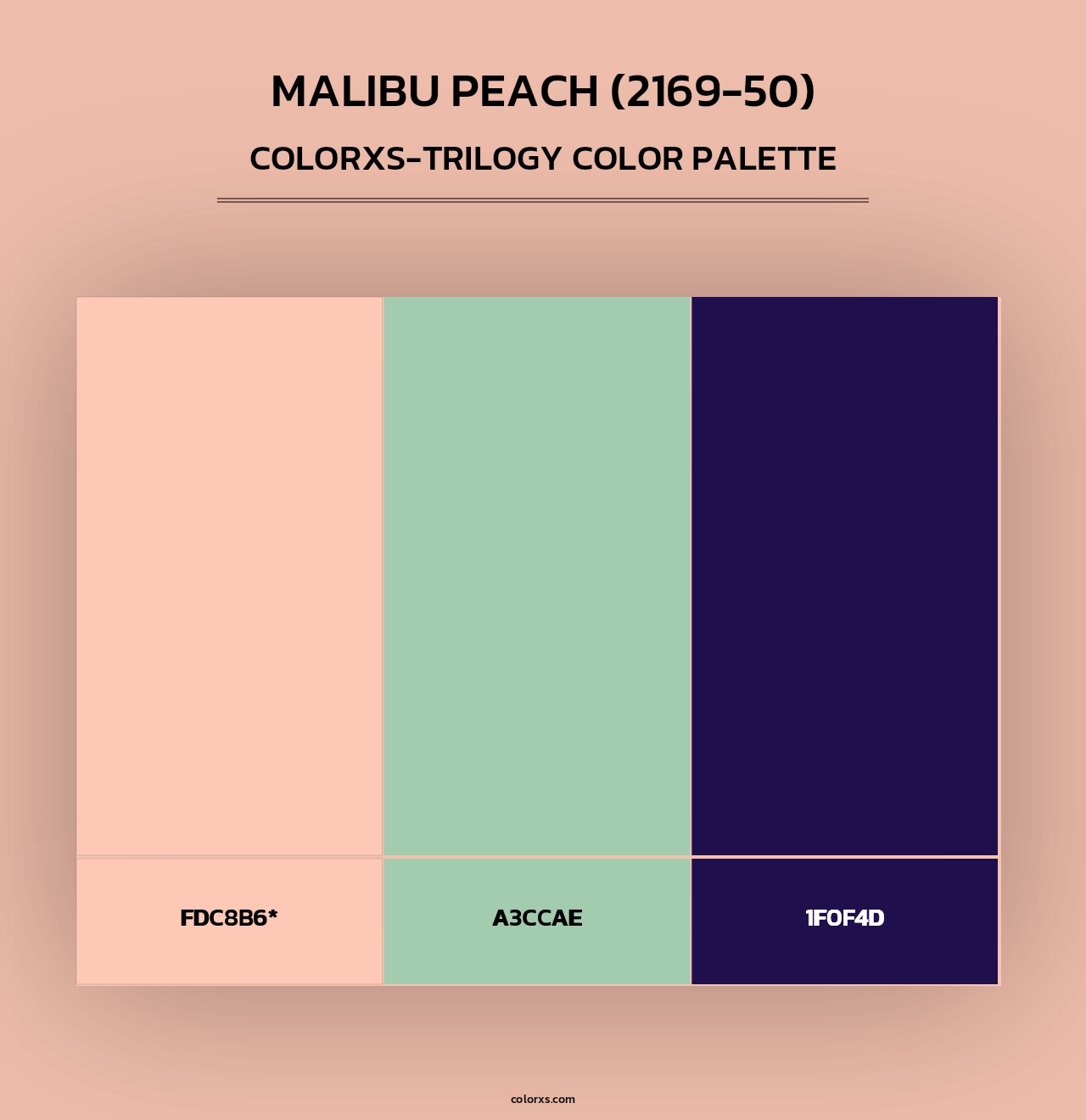 Malibu Peach (2169-50) - Colorxs Trilogy Palette