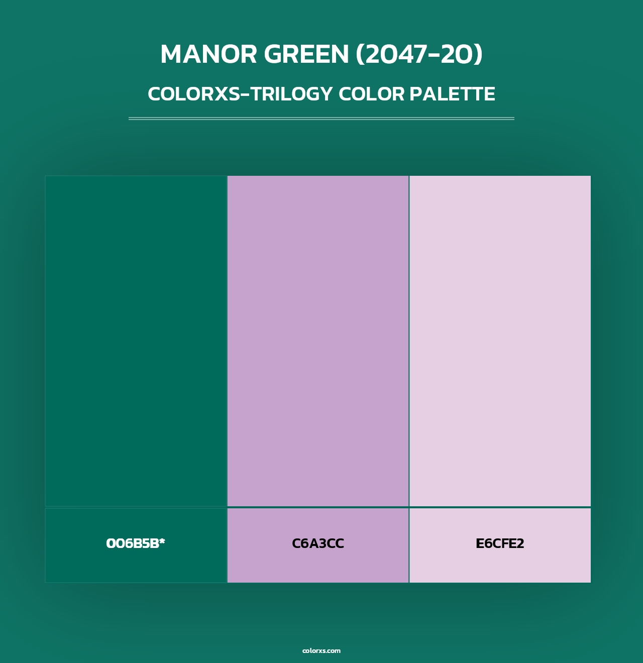 Manor Green (2047-20) - Colorxs Trilogy Palette