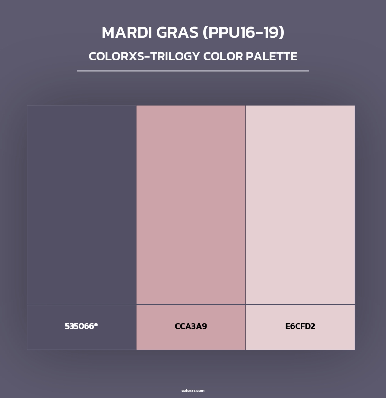 Mardi Gras (PPU16-19) - Colorxs Trilogy Palette