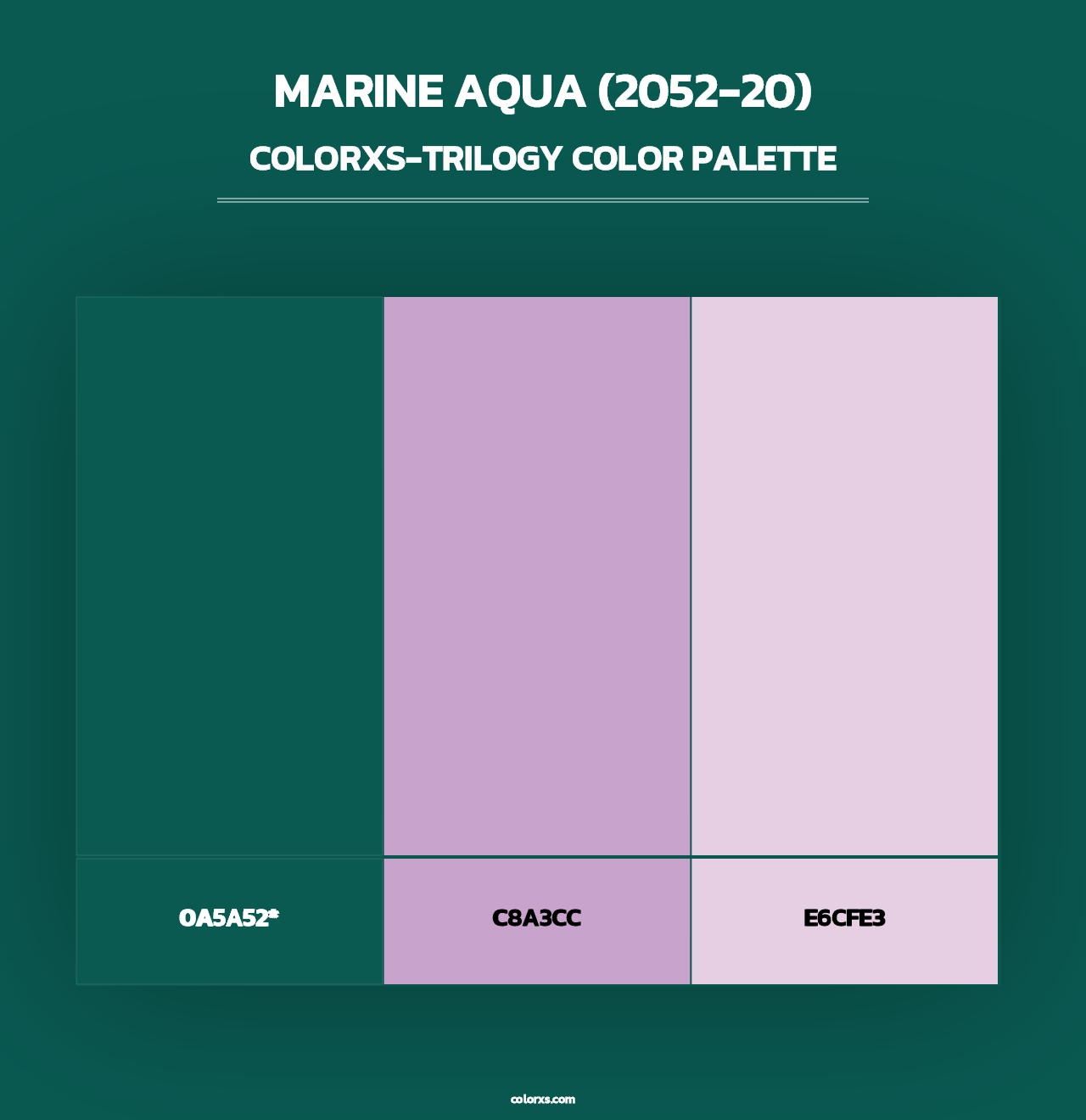 Marine Aqua (2052-20) - Colorxs Trilogy Palette