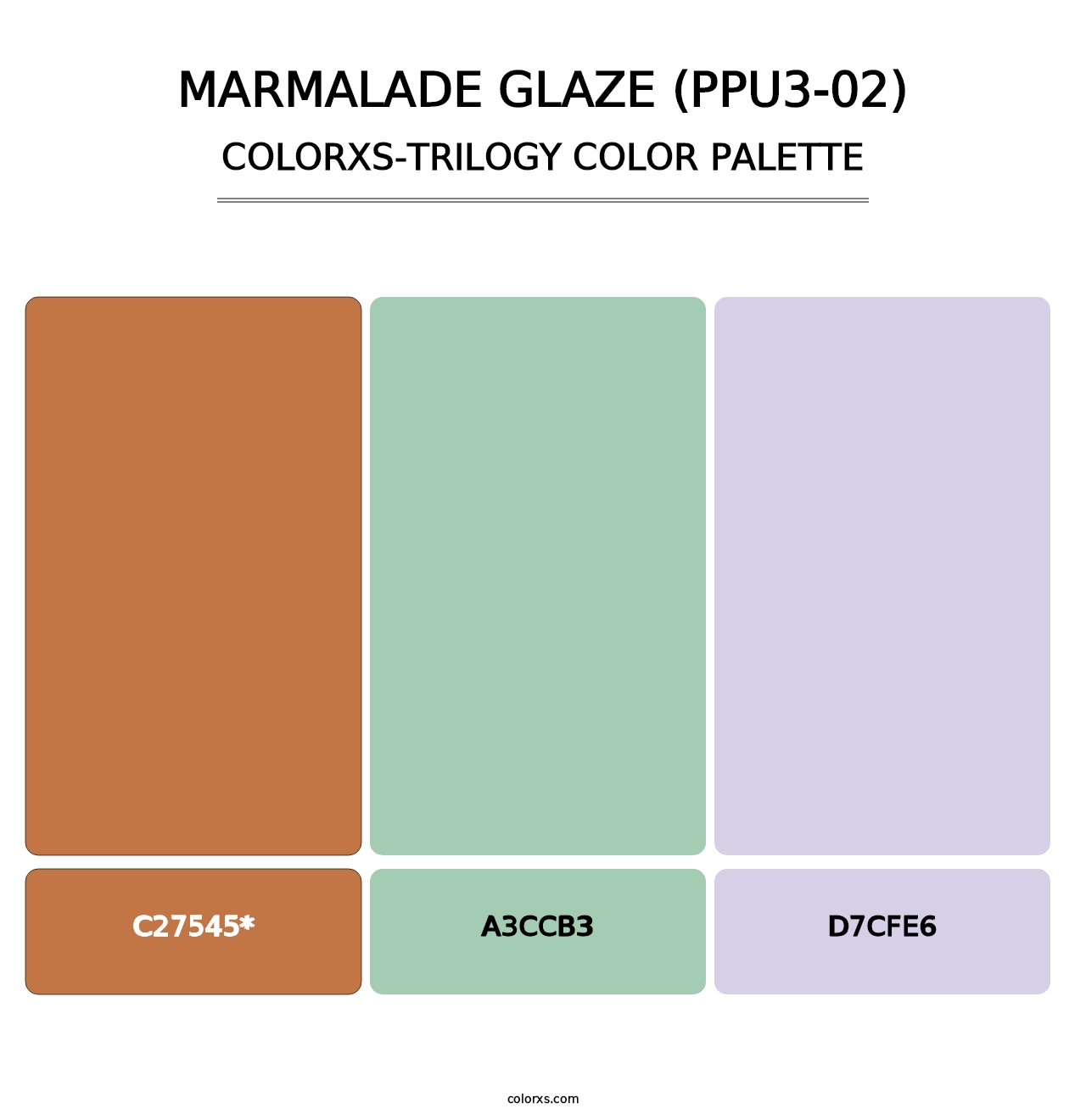 Marmalade Glaze (PPU3-02) - Colorxs Trilogy Palette