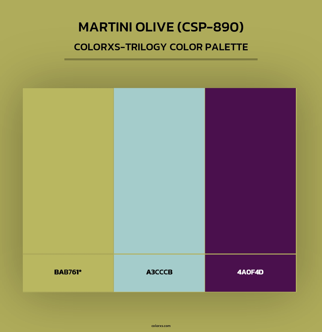 Martini Olive (CSP-890) - Colorxs Trilogy Palette