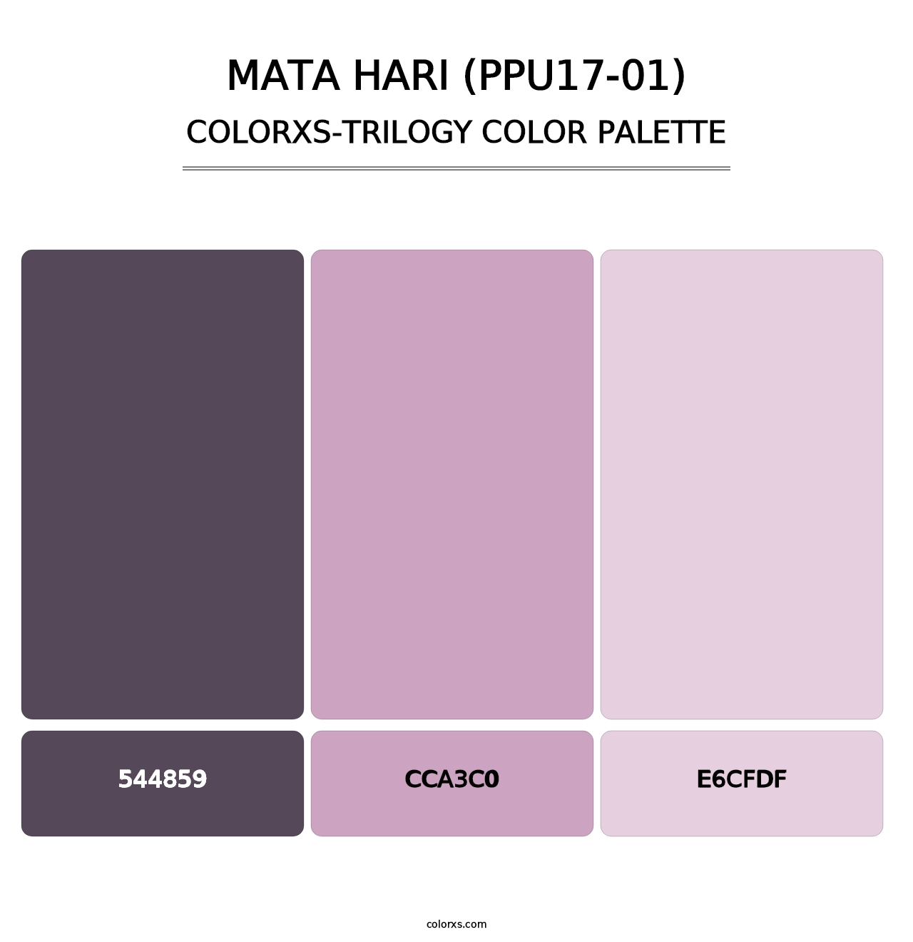 Mata Hari (PPU17-01) - Colorxs Trilogy Palette