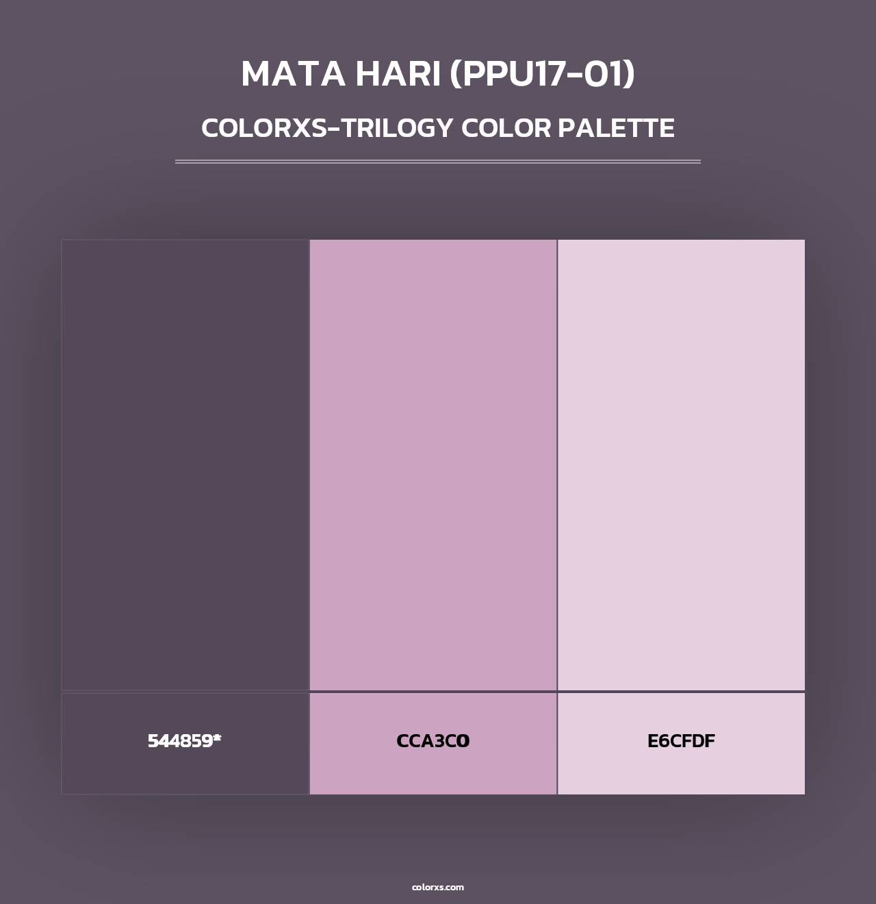 Mata Hari (PPU17-01) - Colorxs Trilogy Palette