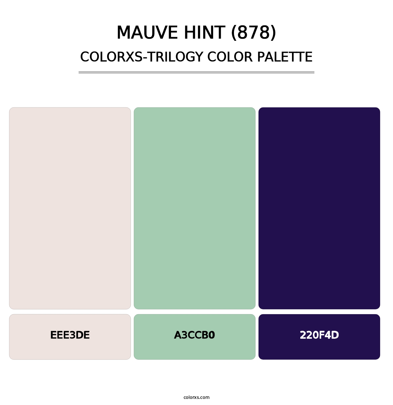 Mauve Hint (878) - Colorxs Trilogy Palette