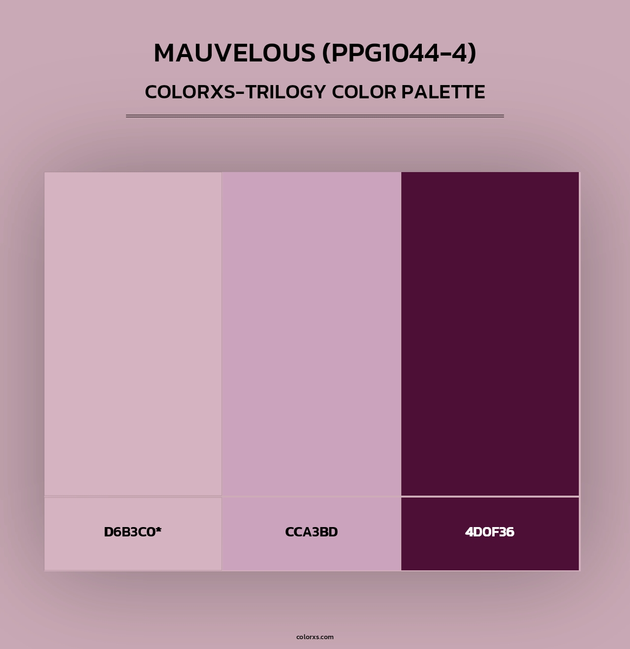 Mauvelous (PPG1044-4) - Colorxs Trilogy Palette
