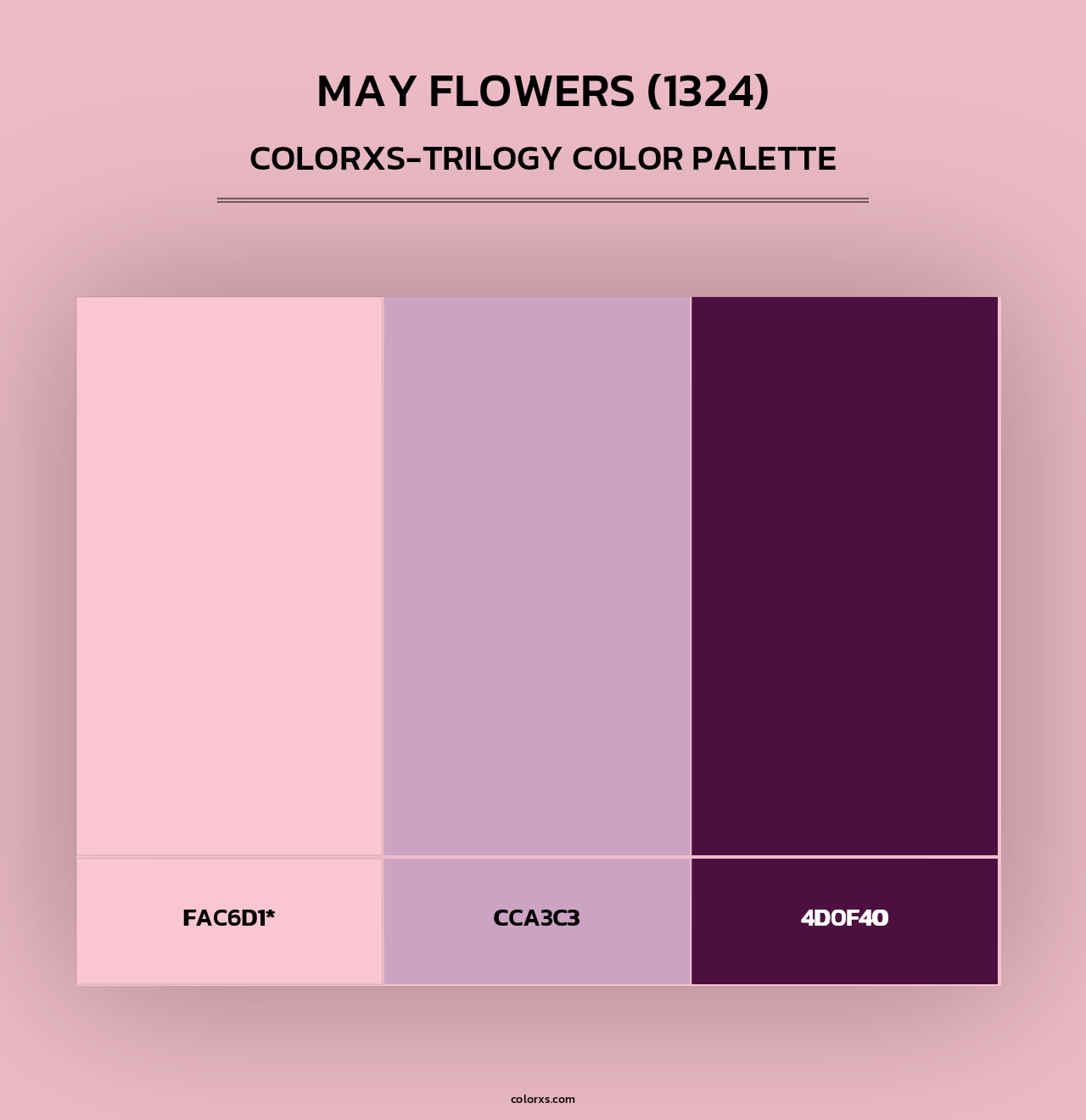May Flowers (1324) - Colorxs Trilogy Palette