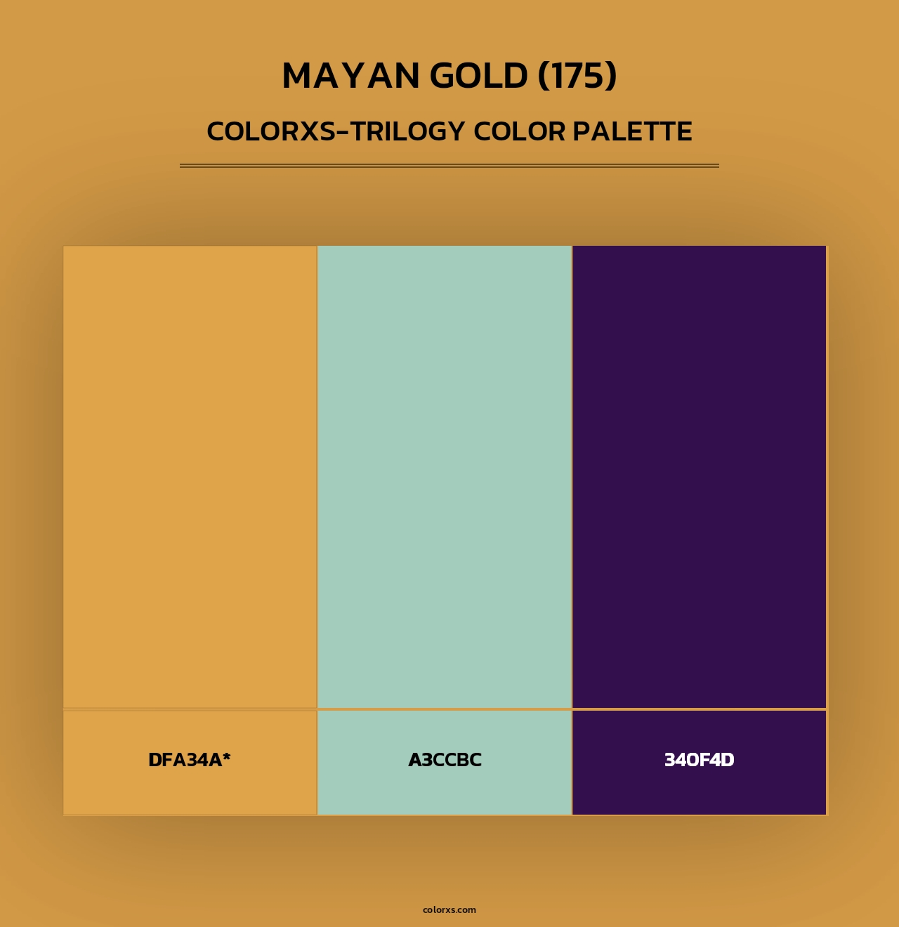 Mayan Gold (175) - Colorxs Trilogy Palette