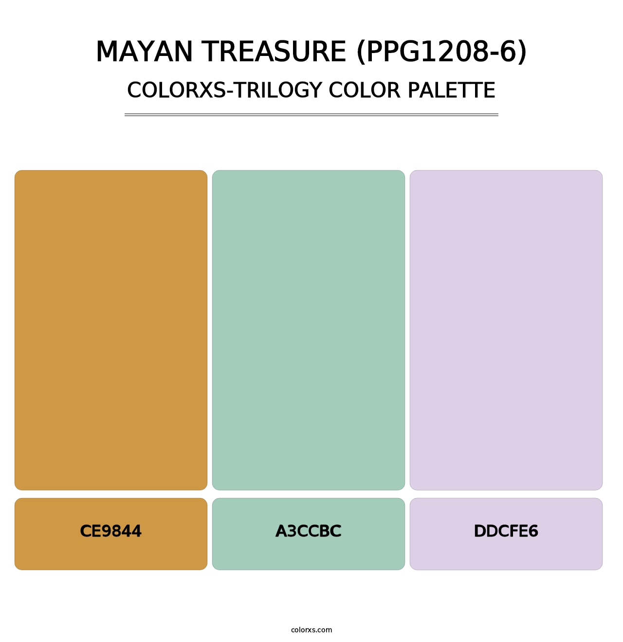 Mayan Treasure (PPG1208-6) - Colorxs Trilogy Palette