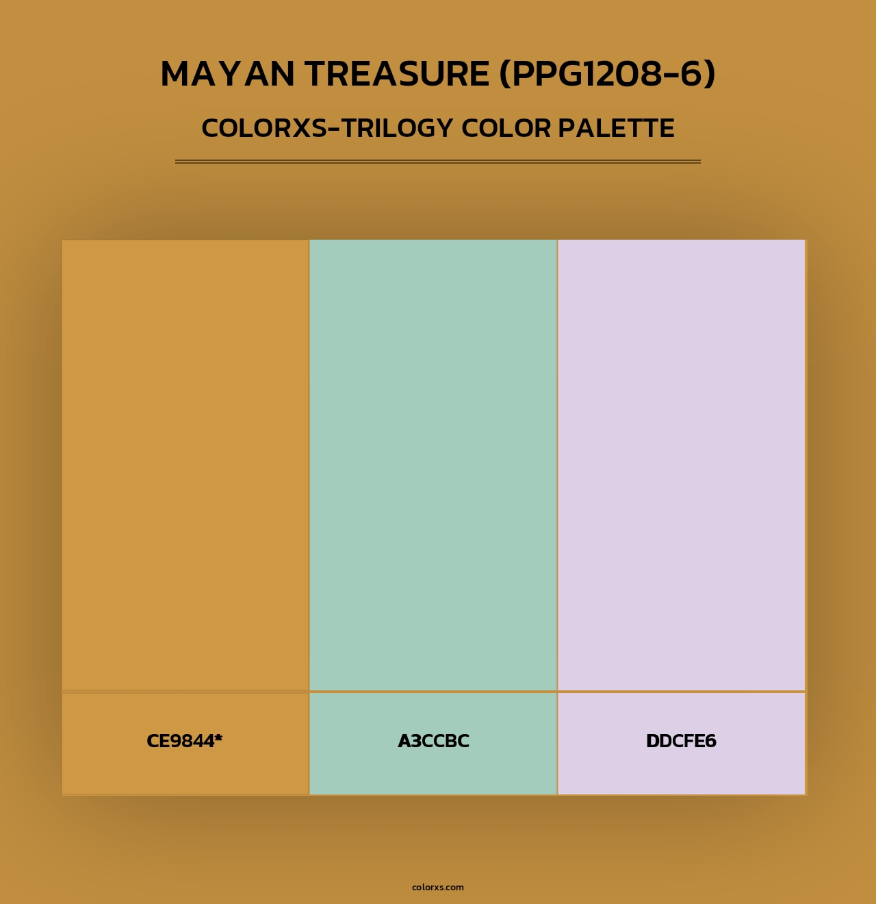 Mayan Treasure (PPG1208-6) - Colorxs Trilogy Palette