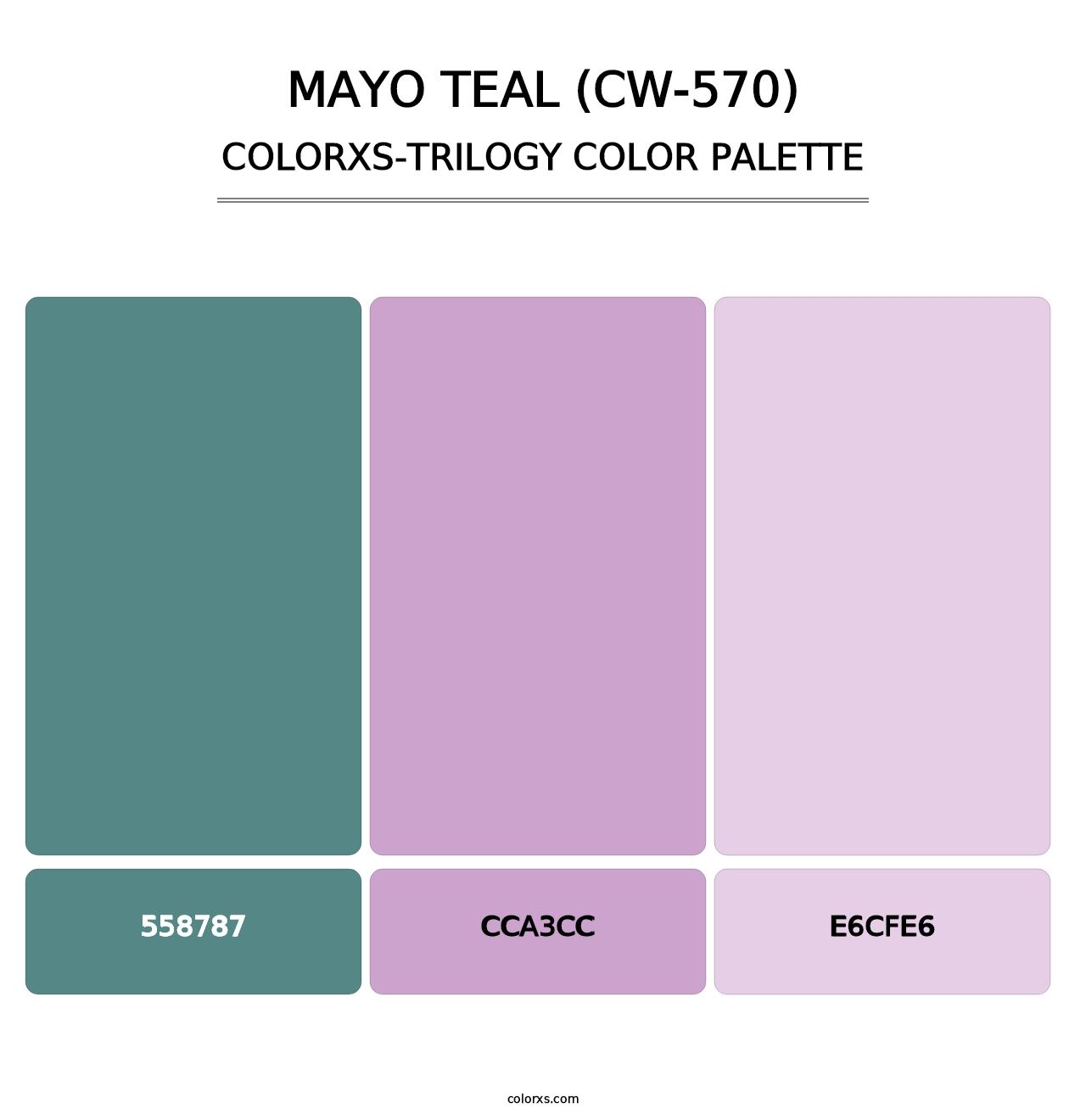 Mayo Teal (CW-570) - Colorxs Trilogy Palette