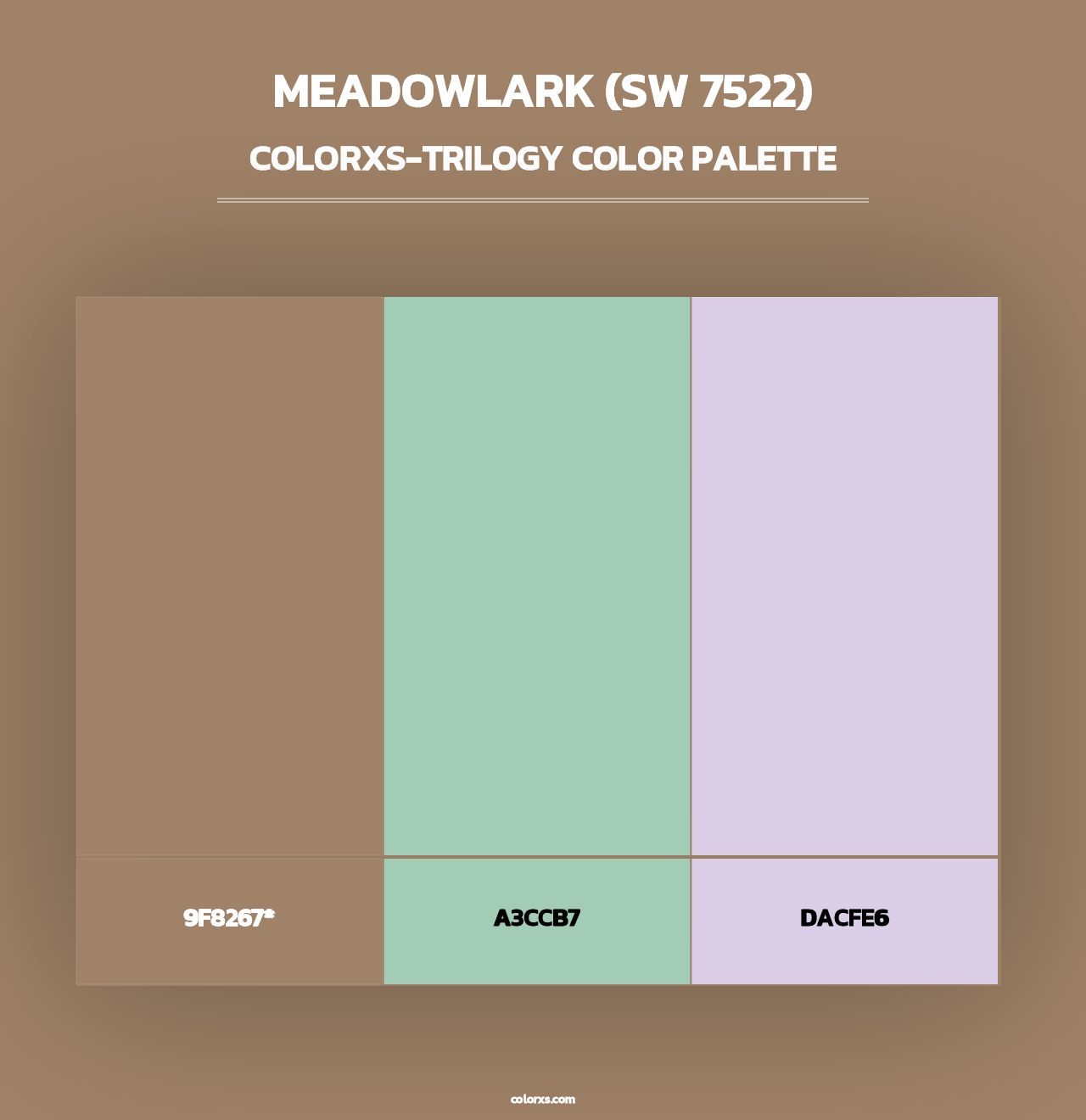 Meadowlark (SW 7522) - Colorxs Trilogy Palette