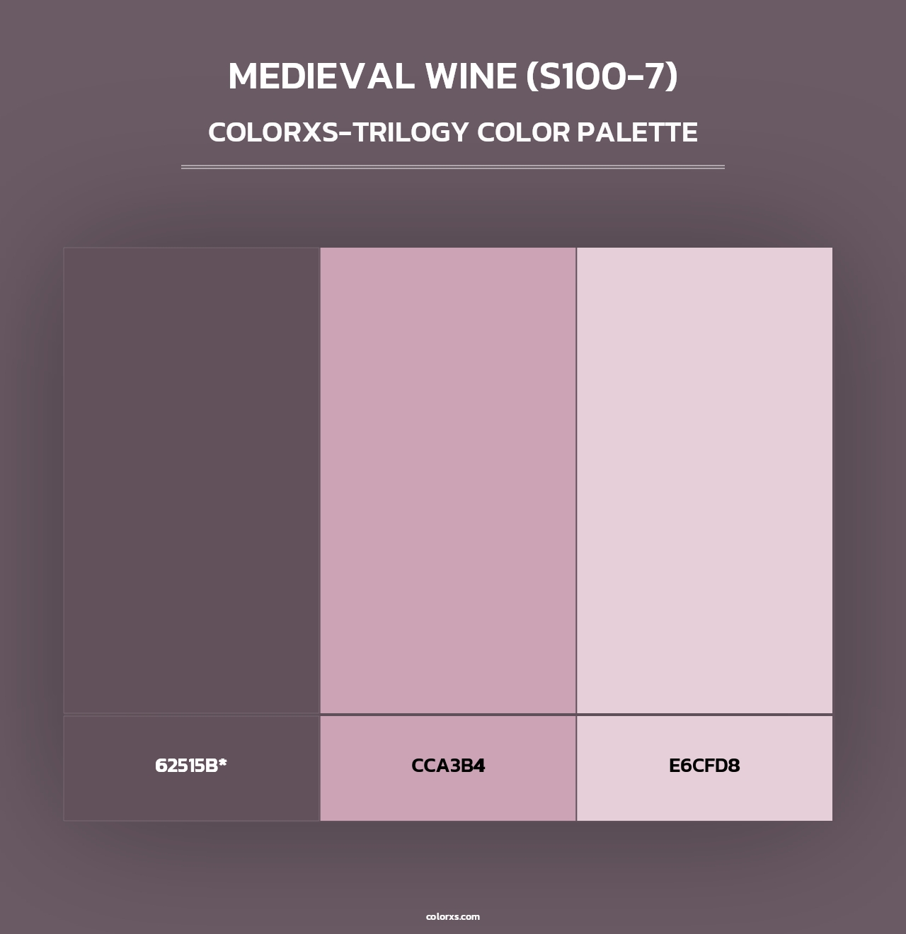 Medieval Wine (S100-7) - Colorxs Trilogy Palette