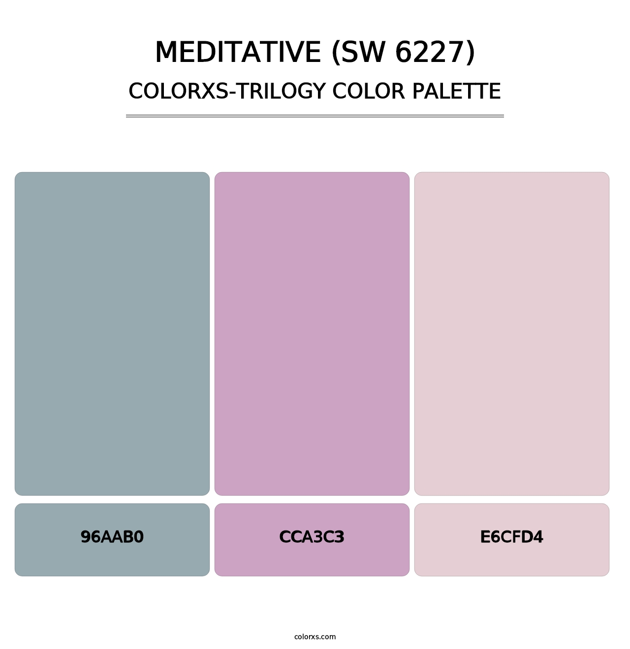 Meditative (SW 6227) - Colorxs Trilogy Palette