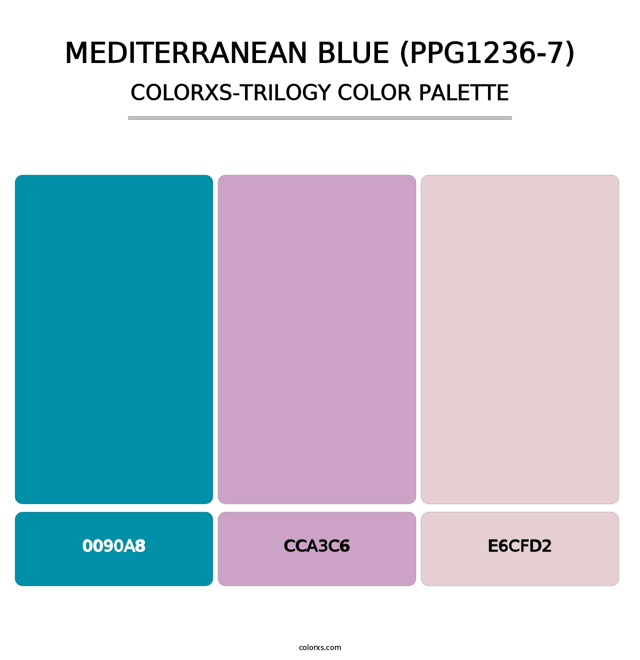Mediterranean Blue (PPG1236-7) - Colorxs Trilogy Palette